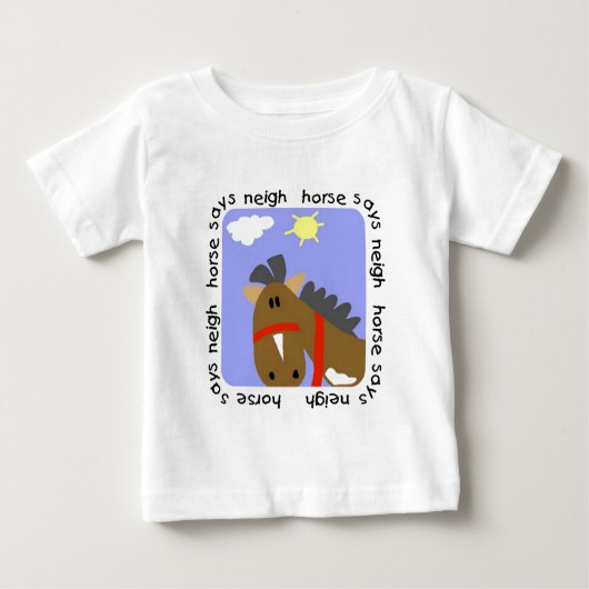 Het paard zegt T-shirts en Giften hinnik (Voorkant)
