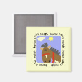 Het paard zegt T-shirts en Giften hinnik Magneet (Voorkant / Achterkant)