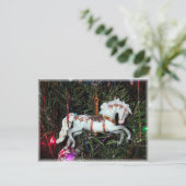 Het paardornament van de carrousel briefkaart (Staand voorkant)