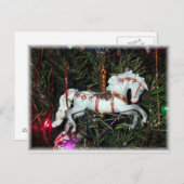 Het paardornament van de carrousel briefkaart (Voorkant / Achterkant)