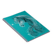 Het paardse Arabisch paard Notitieboek (Rechterzijde)