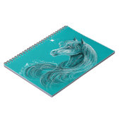 Het paardse Arabisch paard Notitieboek (Linkerzijde)