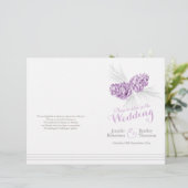 Het paars grijze winterprogramma voor grote bruilo (Staand voorkant)