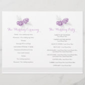 Het paars grijze winterprogramma voor grote bruilo (Achterkant)