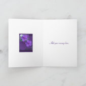 Het paarse BloemenJubileum van de Elegantie Kaart (Binnen)