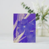 Het paarse Briefkaart van de Bloem (Staand voorkant)