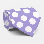 Het paarse en Witte Stropdas van de Stip (Opgerold)