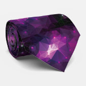 Het paarse galaxiale patroon aanpassen stropdas (Opgerold)