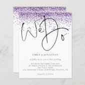 Het Paarse Glitter Manuscript van de begroting wij (Voorkant / Achterkant)