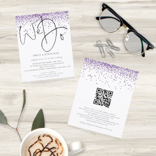 Het Paarse Glitter van de begroting wij QR Code We
