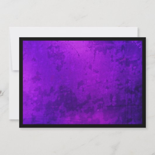 Het Paarse Gothic Weddenschap sparen de Datum Save The Date (Achterkant)