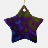 het paarse groene art. van de stropdaskleurstof keramisch ornament (Achterkant)