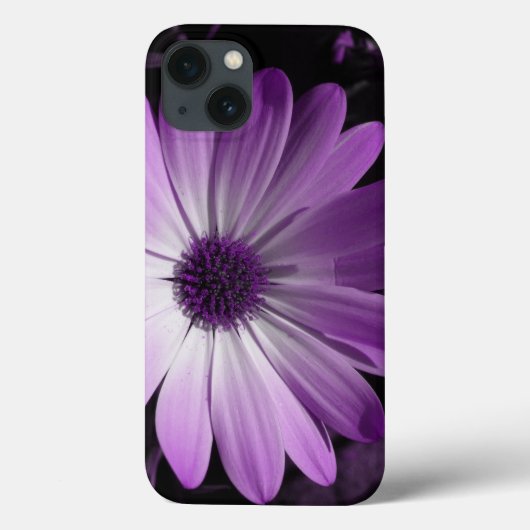 Het paarse Hoesje van Daisy Flower iPad (Achterkant)