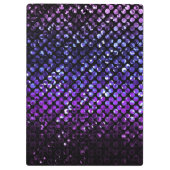 Het Paarse Kristal Bling Strass van het klembord (Achterkant)