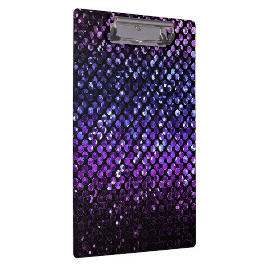 Het Paarse Kristal Bling Strass van het klembord (Rechts)