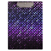 Het Paarse Kristal Bling Strass van het klembord (Voorkant)