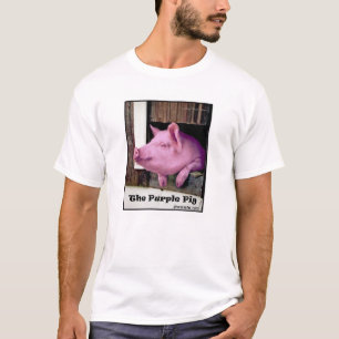 Het Paarse Mannen Pig-shirt T-shirt
