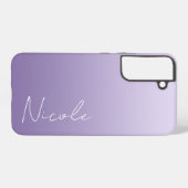 Het Paarse Manuscript van de Verloop van de Gradië Samsung Galaxy Hoesje (Achterkant horizontaal)