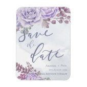 Het Paarse Manuscript van de Waterverf Floral spar Magneet (Verticaal)