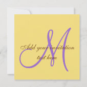 Het Paarse Monogram van de Nobelprijs voor de brui Kaart (Achterkant)