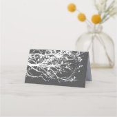 Het Paarse Origami Paper Cranes Asian Wedding Plaatskaartje (Achterkant)