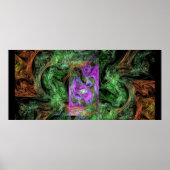 Het Paarse portaal in het bos verwelkomt u Poster (Voorkant)