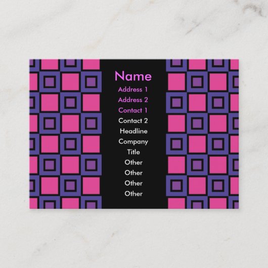 Het Paarse Visitekaartje Kleur (Voorkant)