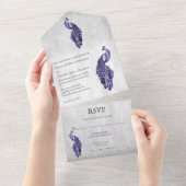 Het Paarse vredeshuwelijk in één keer All In One Uitnodiging (Afscheurbaar)