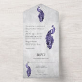 Het Paarse vredeshuwelijk in één keer All In One Uitnodiging (Binnen)