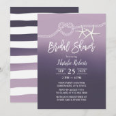 Het Paarse Vrijgezellenfeest van de Knot Beach Sta Kaart (Voorkant / Achterkant)