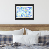 Het Paarse Web Canvas Afdruk (Insitu (Slaapkamer))