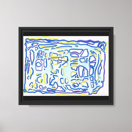 Het Paarse Web Canvas Afdruk (Voorkant)