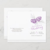 Het paarse wintertrouwprogramma van de winter voor (Voorkant / Achterkant)