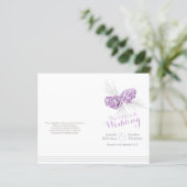 Het paarse wintertrouwprogramma van de winter voor (Staand voorkant)