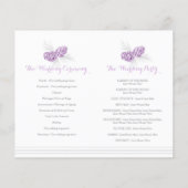 Het paarse wintertrouwprogramma van de winter voor (Achterkant)