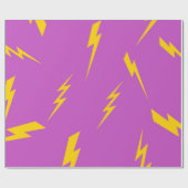 Het Paarse Y2K-patroon met achtergrondverlichting Cadeaupapier (Vlak)