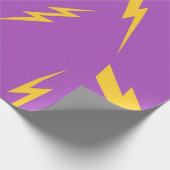 Het Paarse Y2K-patroon met achtergrondverlichting Cadeaupapier (Hoek)