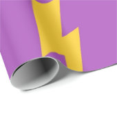 Het Paarse Y2K-patroon met achtergrondverlichting Cadeaupapier (Rol Hoek)