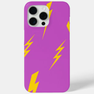 Het Paarse Y2K-patroon met achtergrondverlichting iPhone 15 Pro Max Hoesje