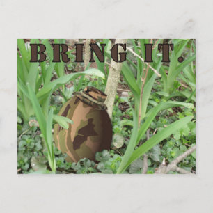 Het Paasei van de camouflage. Breng op de Jacht Feestdagenkaart