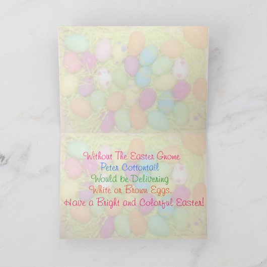 Het paashuis feestdagen kaart (Binnen)