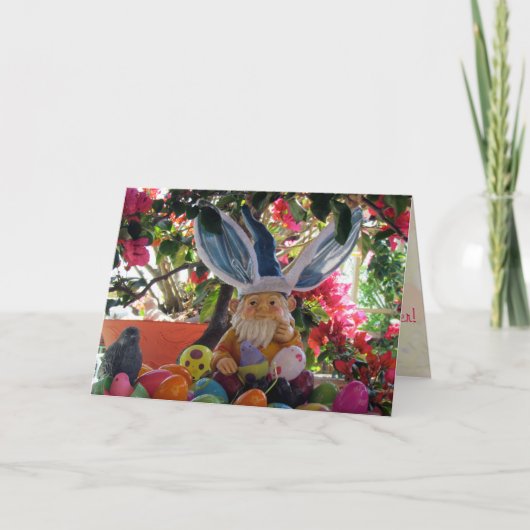 Het paashuis feestdagen kaart (Voorkant)