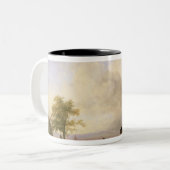 Het paashuwelijk tweekleurige koffiemok (Voorkant links)