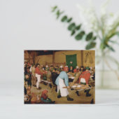 Het paashuwelijk van Pieter Bruegel in de Ouder Briefkaart (Staand voorkant)