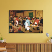Het paashuwelijk van Pieter Bruegel in de Ouder Canvas Afdruk (Insitu (Woonkamer))