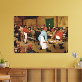 Het paashuwelijk van Pieter Bruegel in de Ouder Canvas Afdruk (Insitu (Woonkamer))