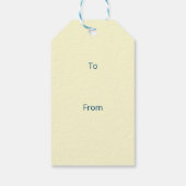 Het paaskuiken en het gouden paasei cadeaulabel (Achterkant)