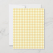 Het paaskuiken en het gouden paasei kaart (Achterkant)