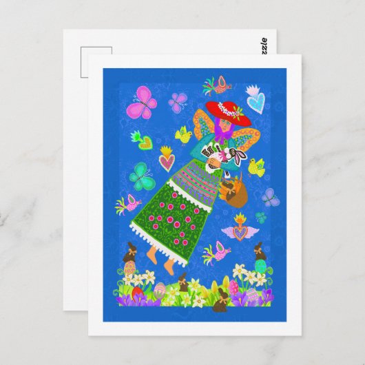 Het paasparade-Briefkaart Briefkaart (Voorkant / Achterkant)