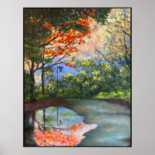 Het Pad Acryl Kunst Poster